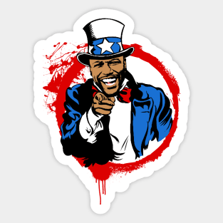 Mayweather Uncle Sam (Red Circle) Sticker
